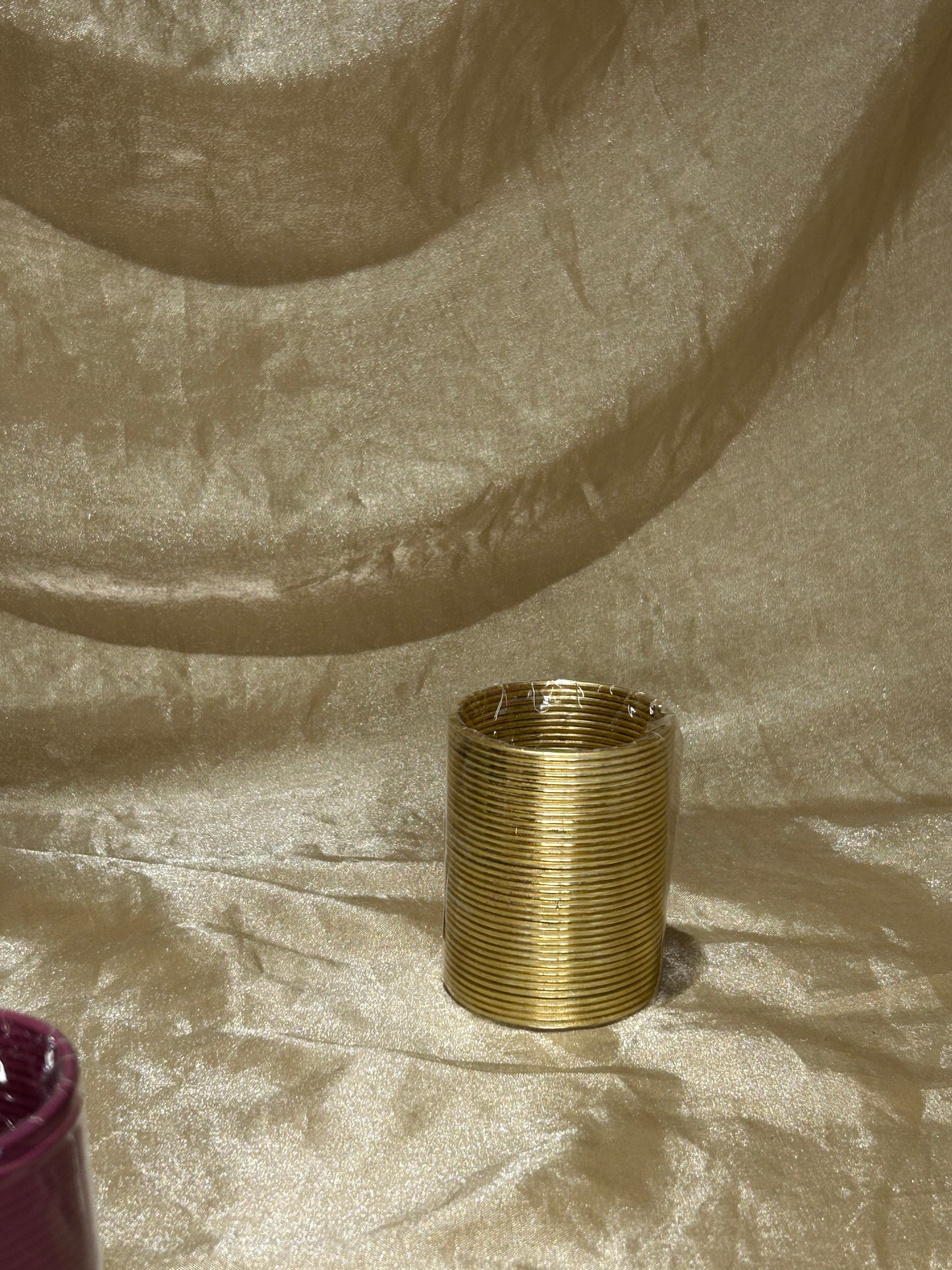 gold metallic bangles