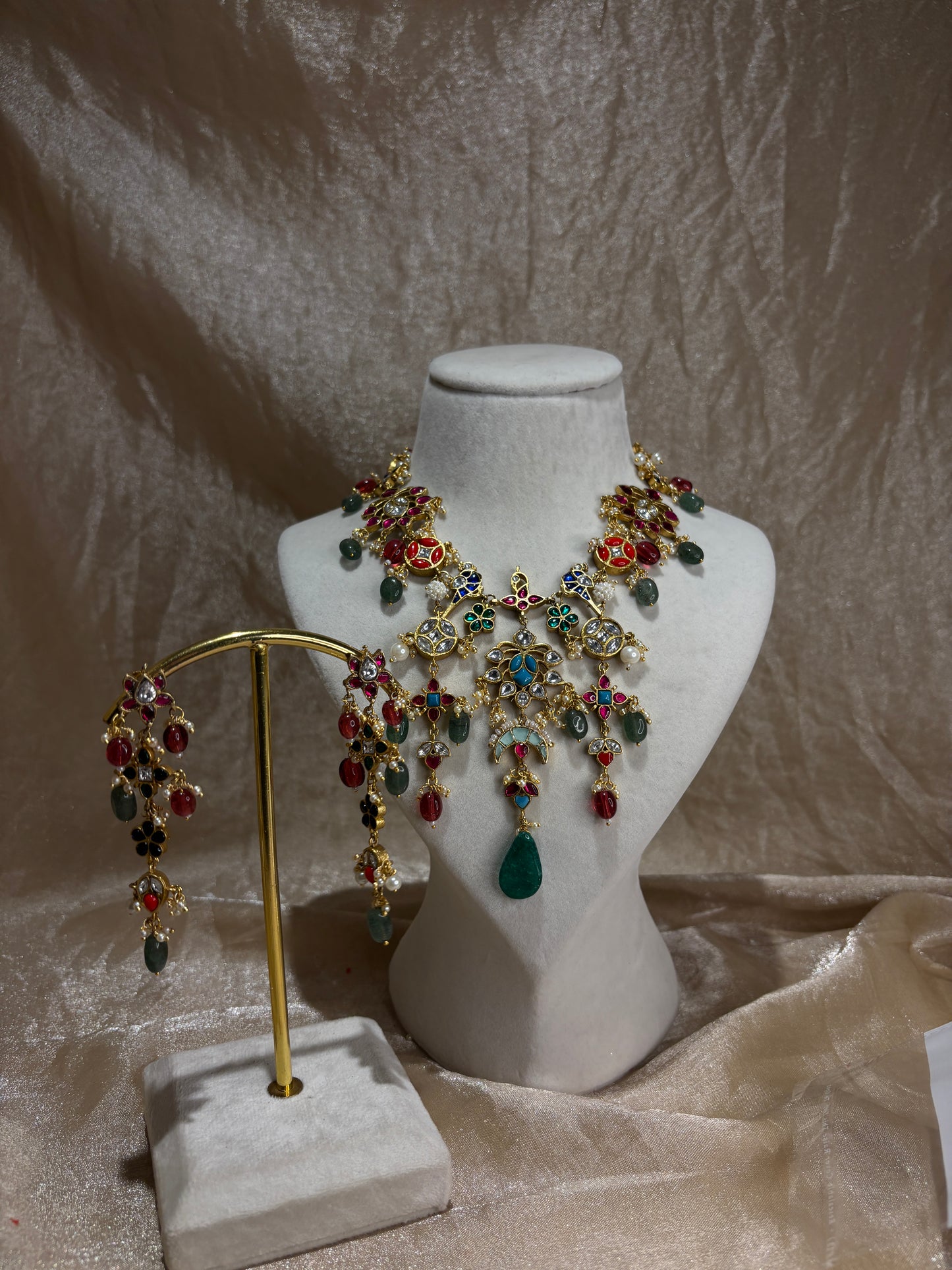 multi-colour necklace set