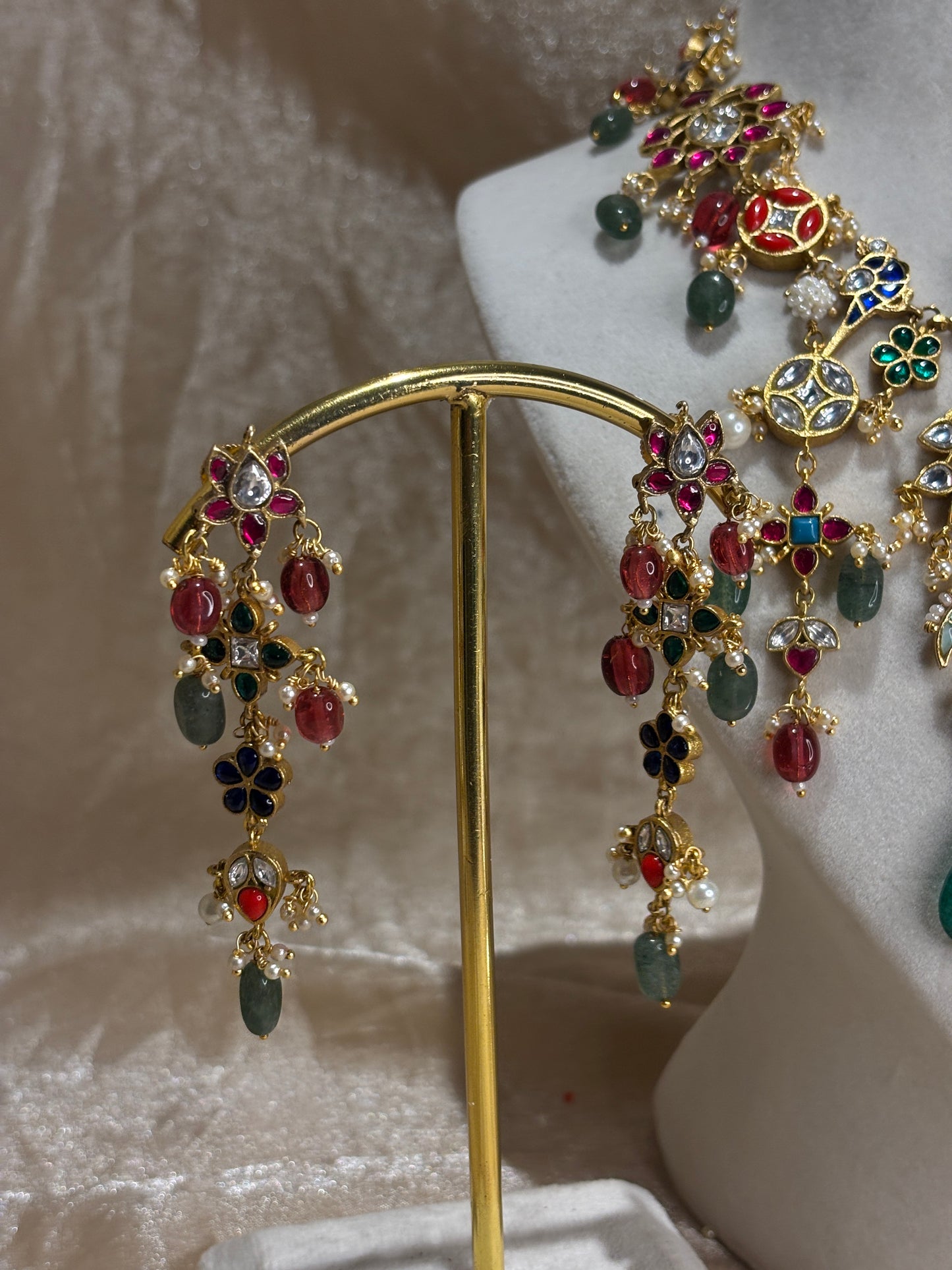 multi-colour necklace set