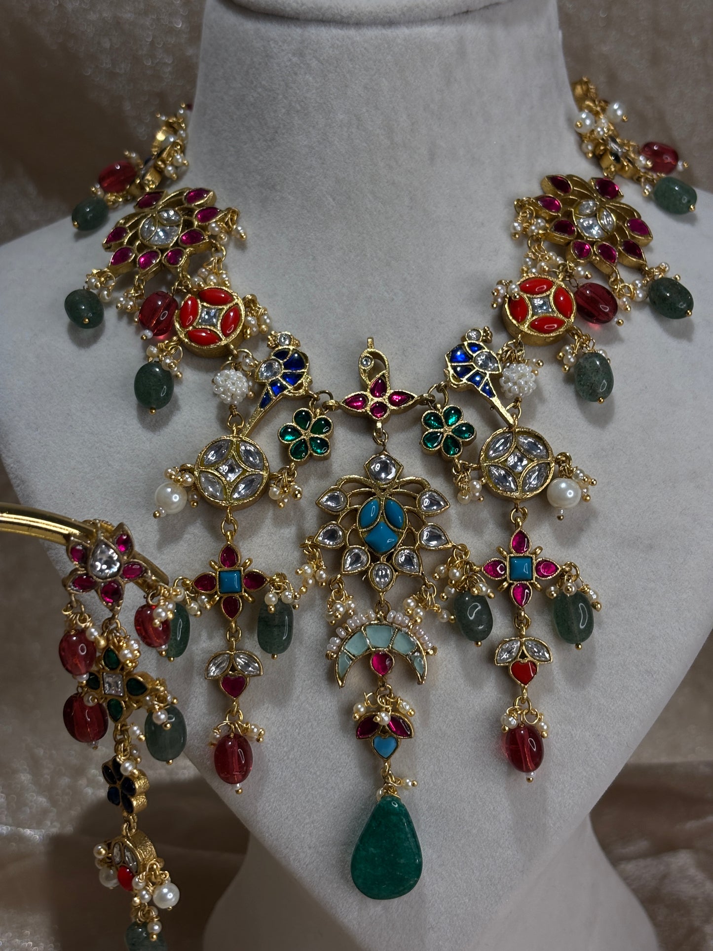 multi-colour necklace set