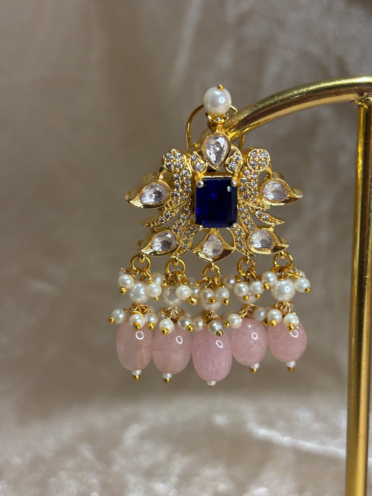navy/pink choker set